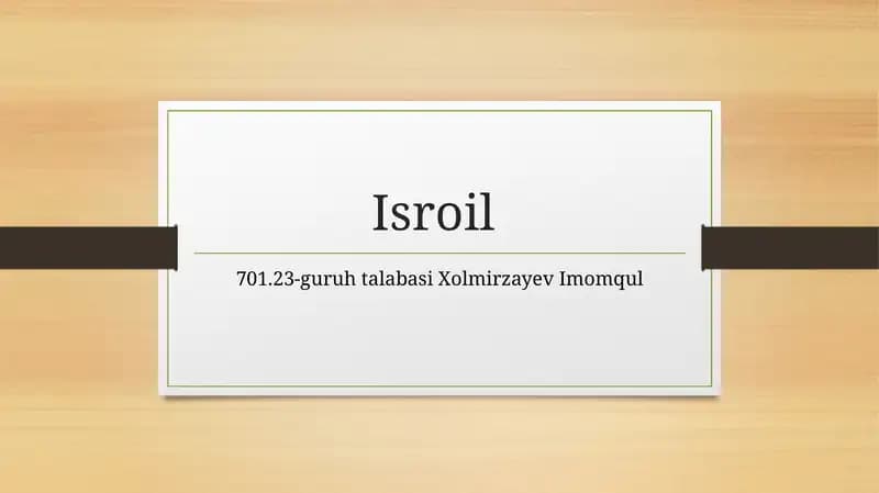 Isroil