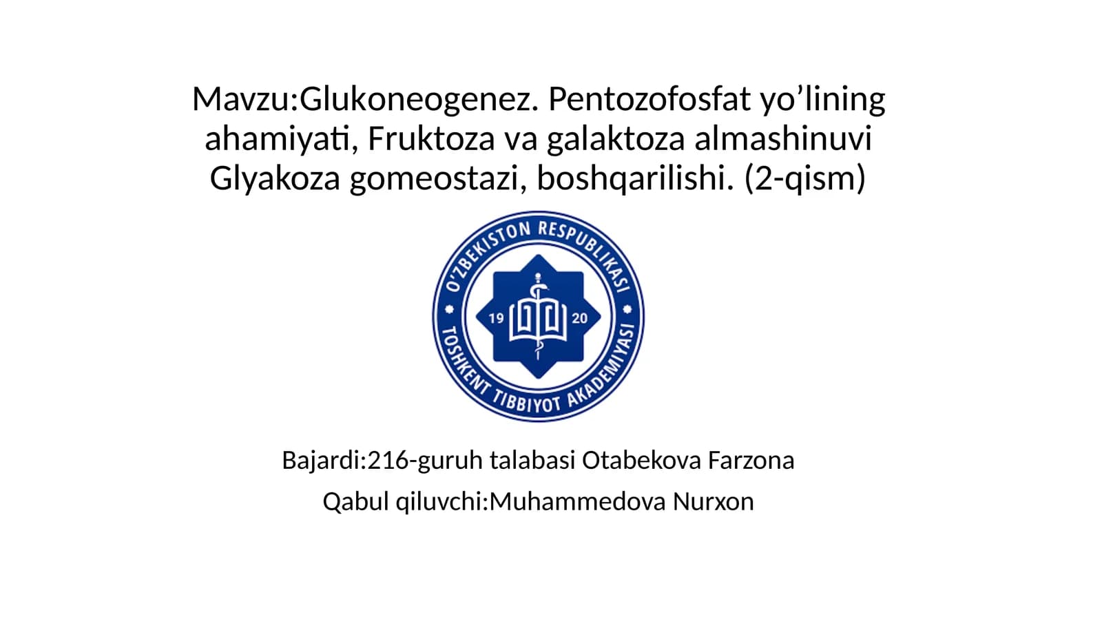 Glukoneogenez prezentatsiya