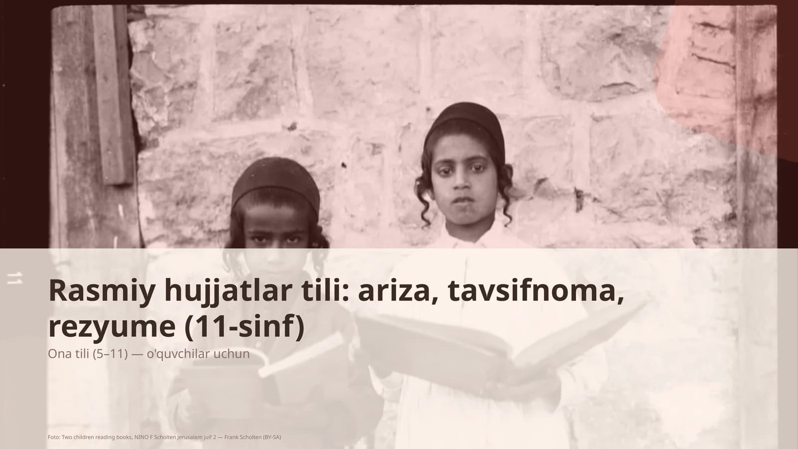 Ona tili (5–11) — o'quvchilar uchun