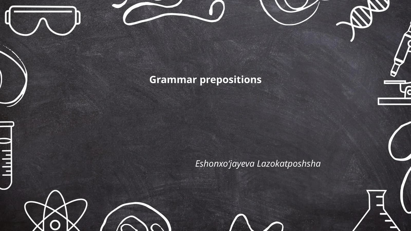 Grammar prepositions