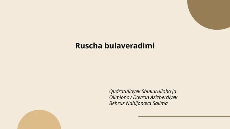 Ruscha bulaveradimi