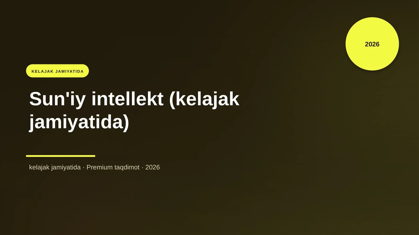 Sun'iy intellekt (kelajak jamiyatida)