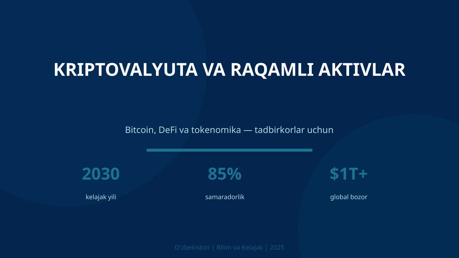 Kriptovalyuta va raqamli aktivlar