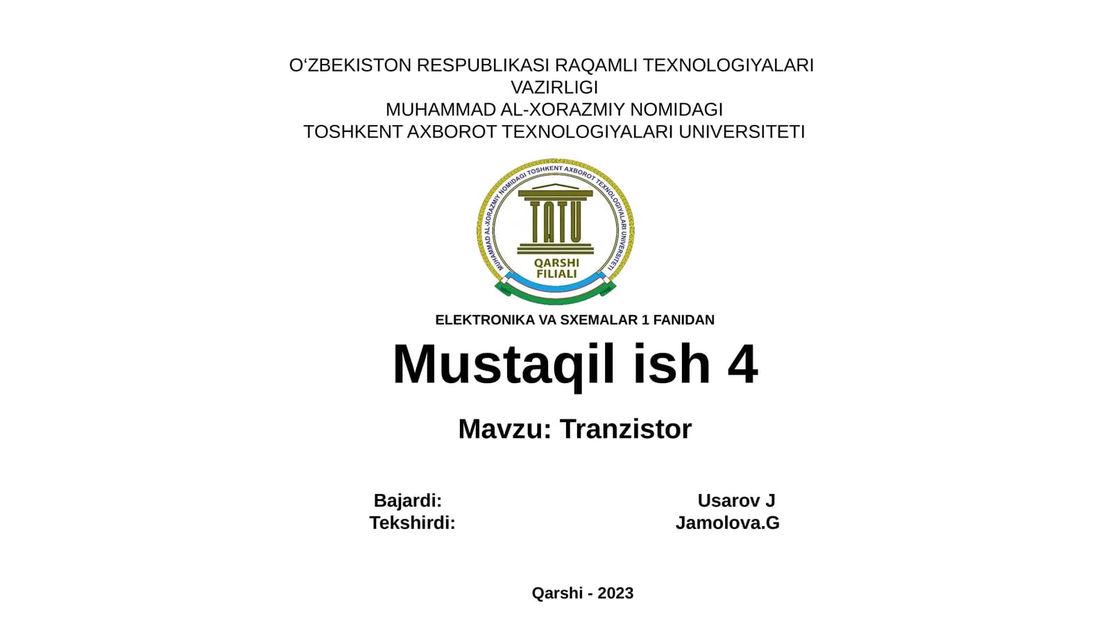 Tranzistor