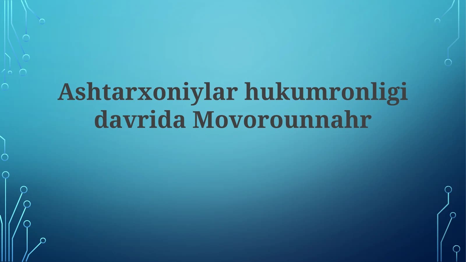 Ashtarxoniylar davri