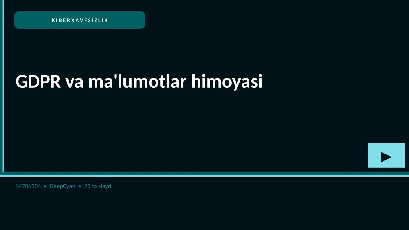 KIBERXAVFSIZLIK