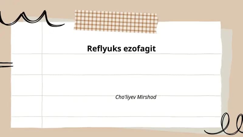 Reflyuks ezofagit