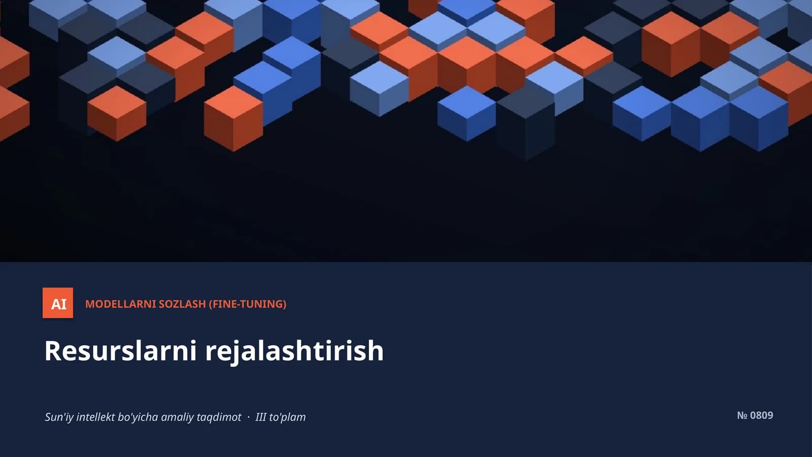MODELLARNI SOZLASH (FINE-TUNING)