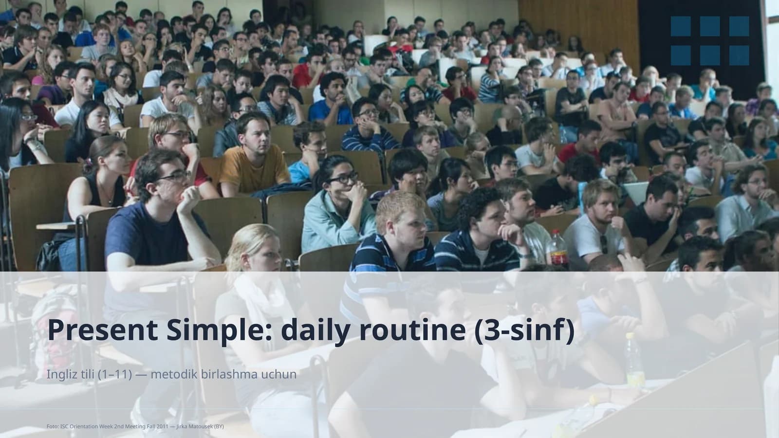Present Simple: daily routine (3-sinf)