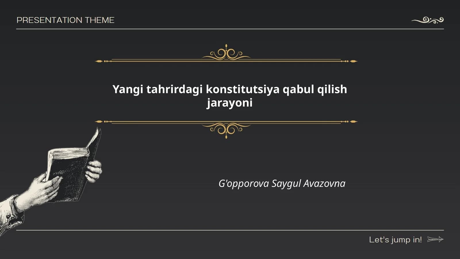 Yangi tahrirdagi konstitutsiya qabul qilish jarayoni