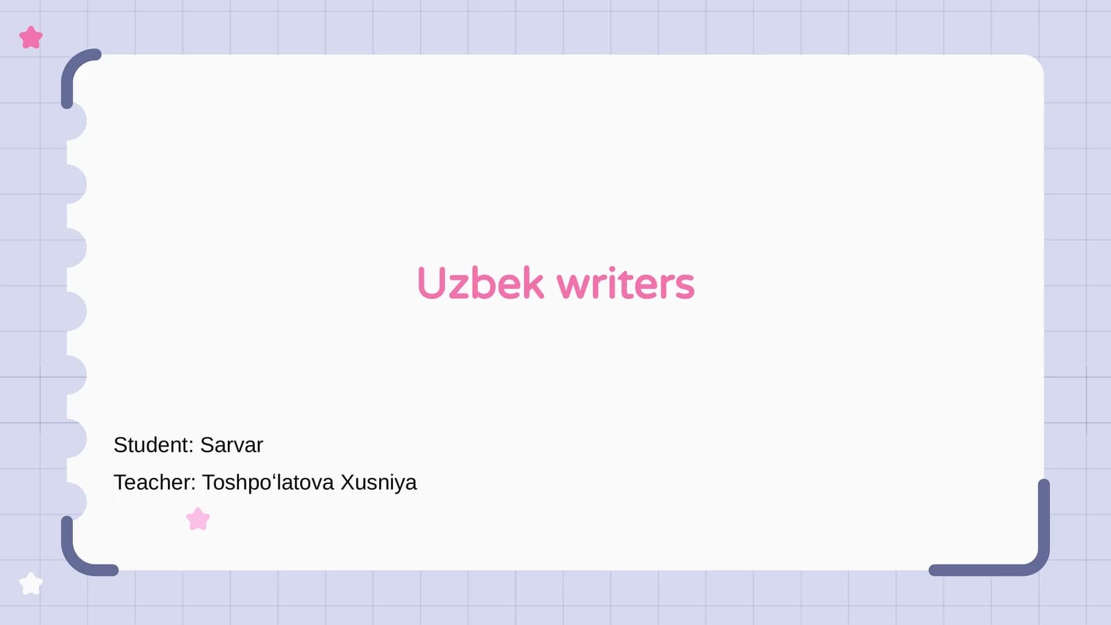 Uzbek writers
