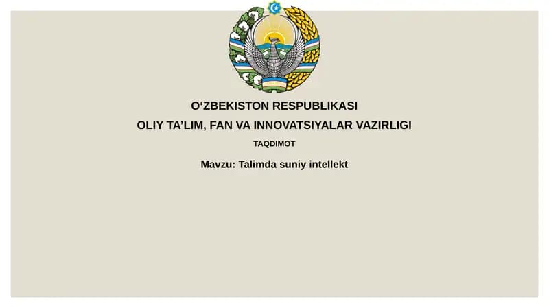 Talimdasuniyintellekt