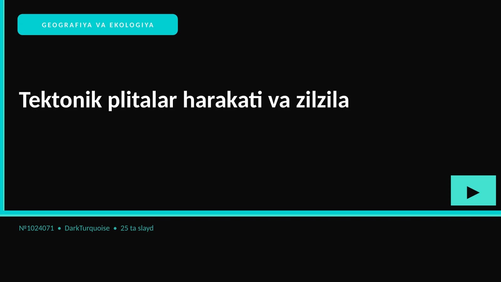 GEOGRAFIYA VA EKOLOGIYA