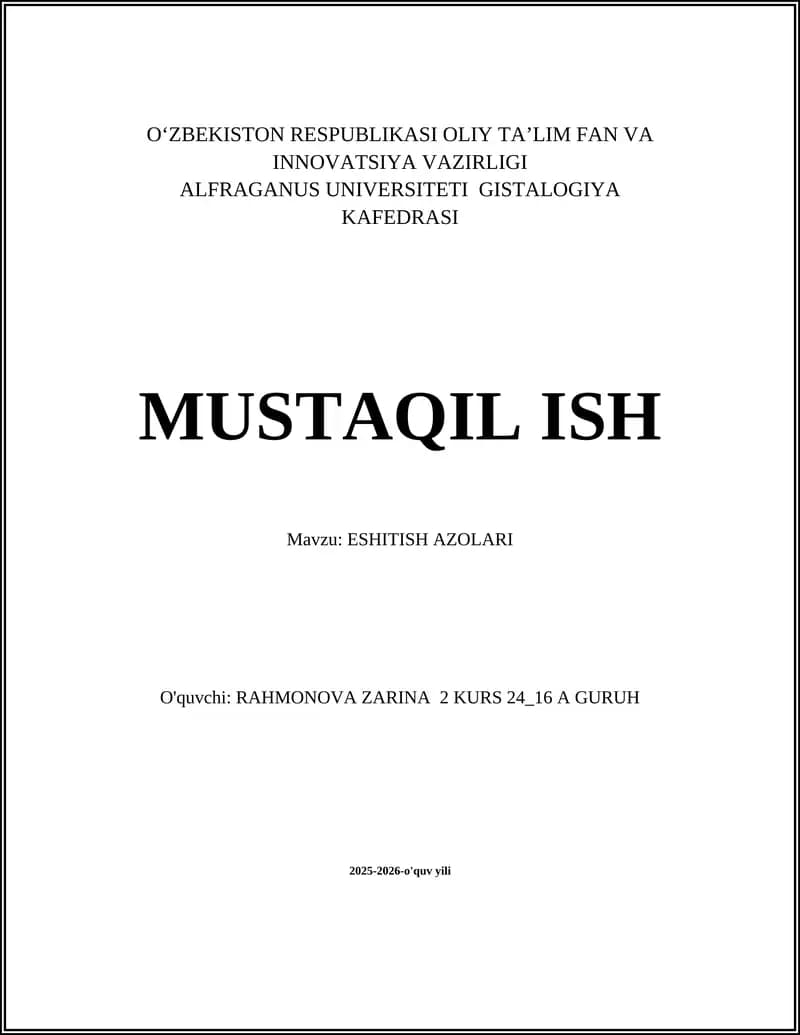 ESHITISH AZOLARI