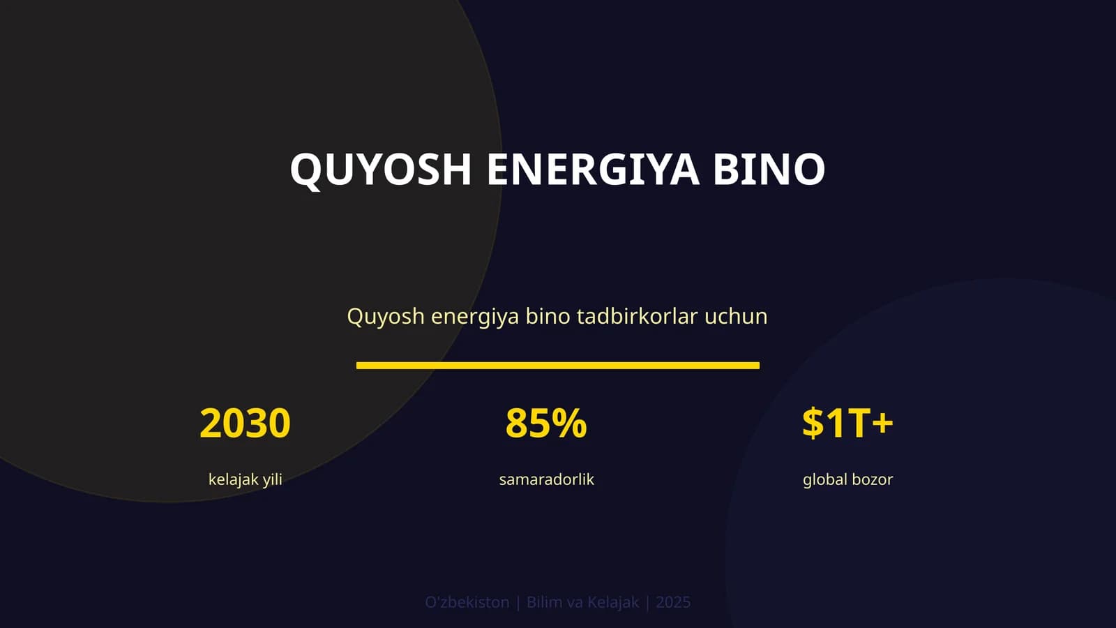 Quyosh energiya bino
