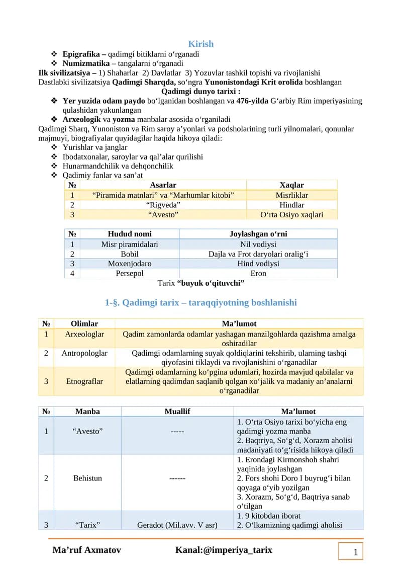 6-Sinfni o'rgatishning interaktiv metodlari