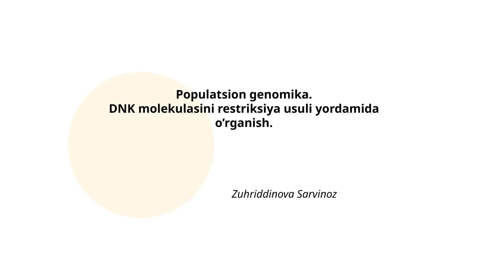 Populatsion genomika