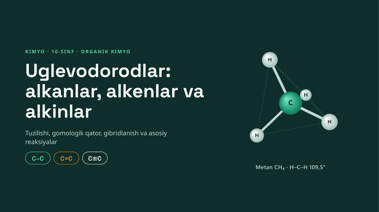 [Uglevodorodlar: alkanlar, alkenlar va alkinlar]