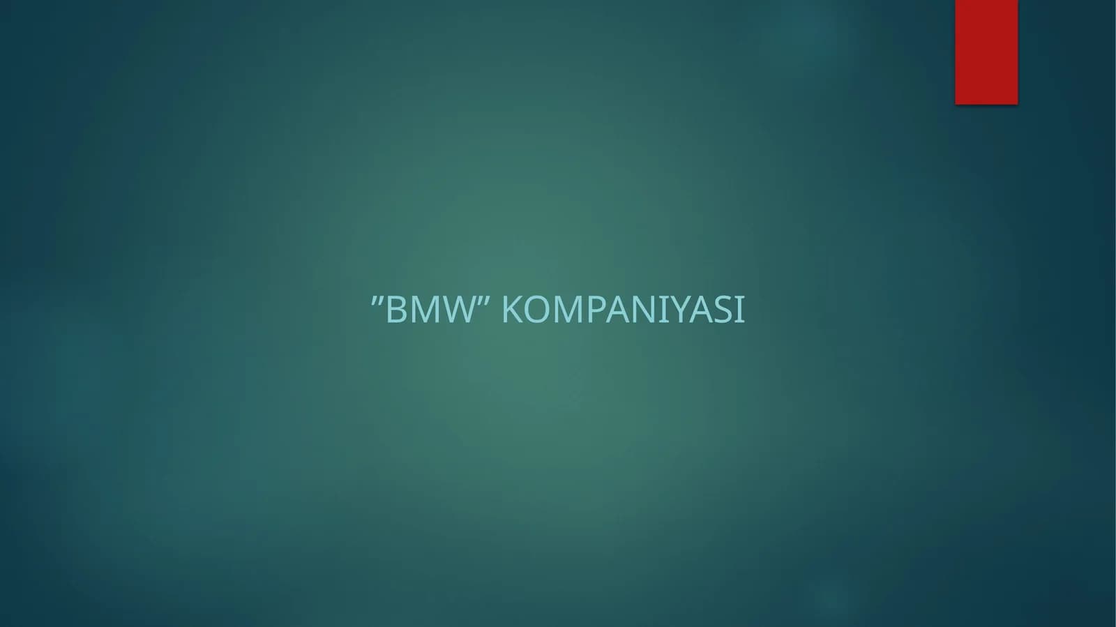 BMW KOMPANIYASI