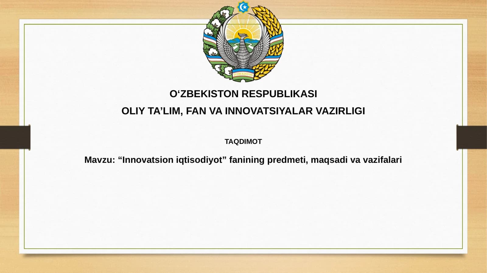 Innovatsion iqtisodiyot