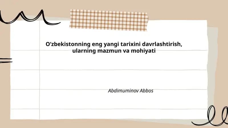 Mustaqillikning e'lon qilinishi