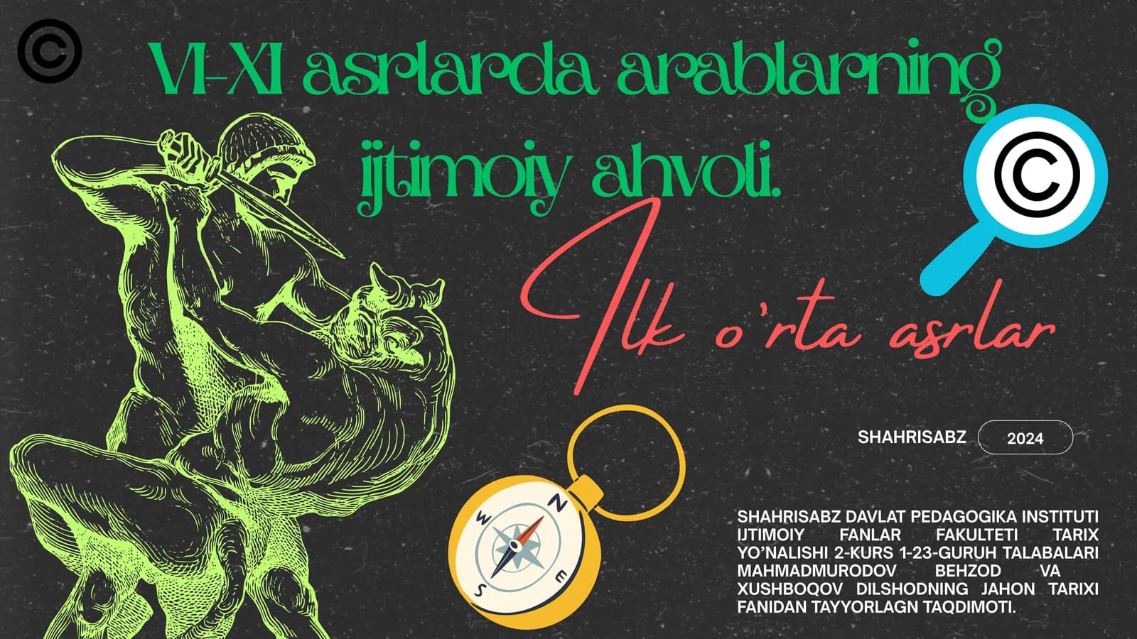 VI-XI asrlarda arablarning ijtimoiy ahvoli