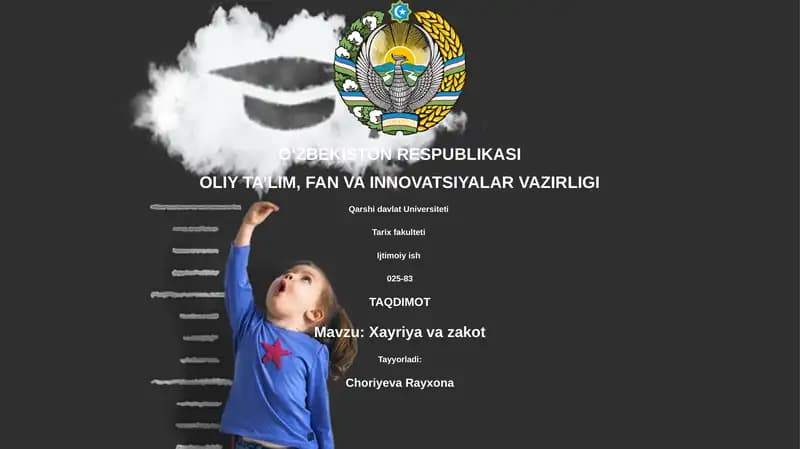 Xayriya va zakot