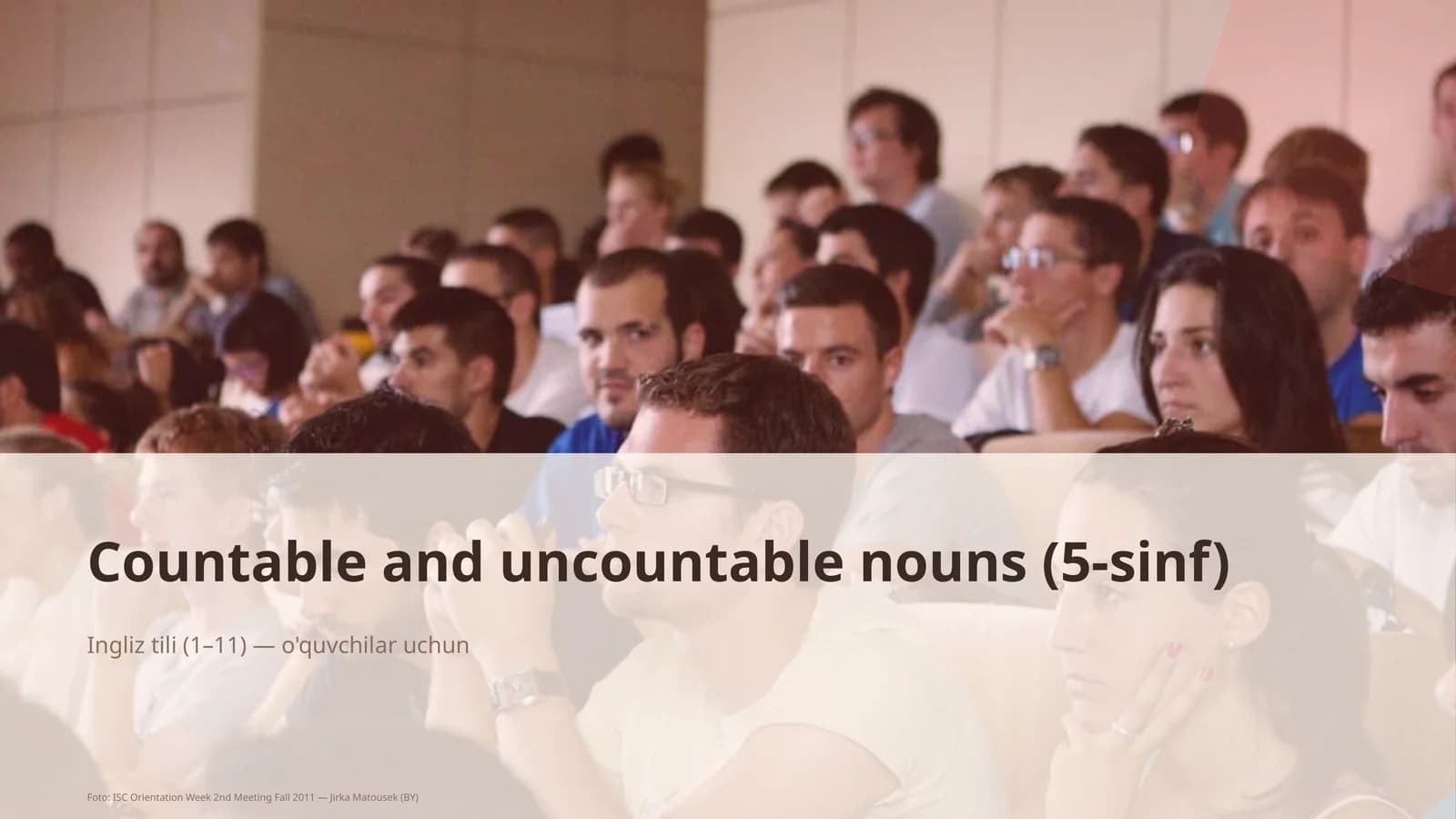 Countable and uncountable nouns (5-sinf)