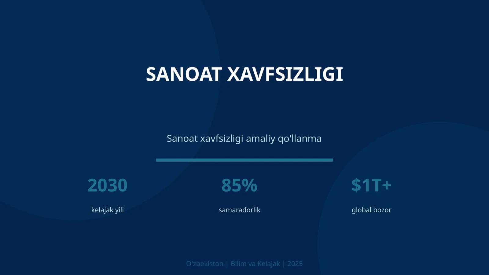 Sanoat xavfsizligi amaliy qo'llanma
