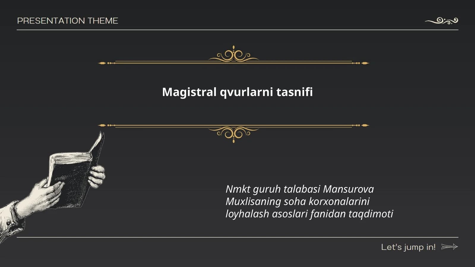 Magistral qvurlarni tasnifi
