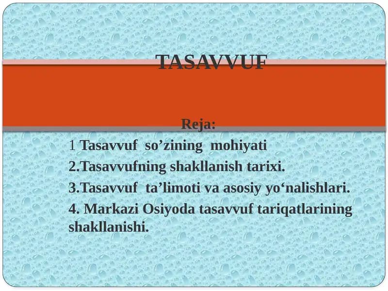 Tasavvuf