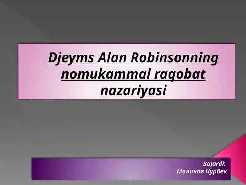 Nomukammal raqobat nazariyasi