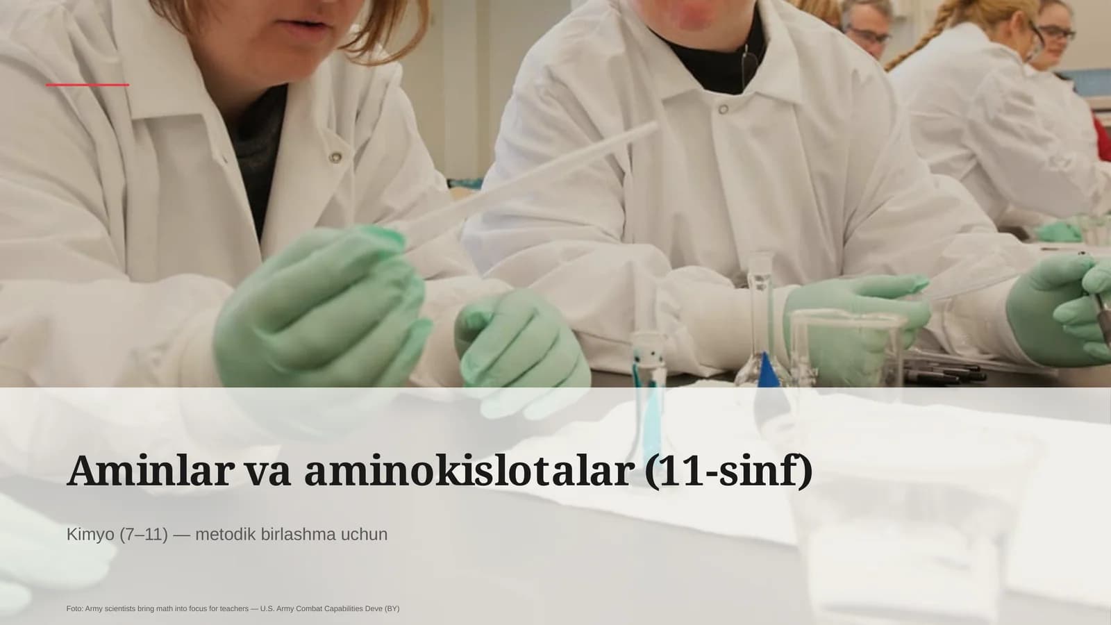 Aminlar va aminokislotalar (11-sinf)