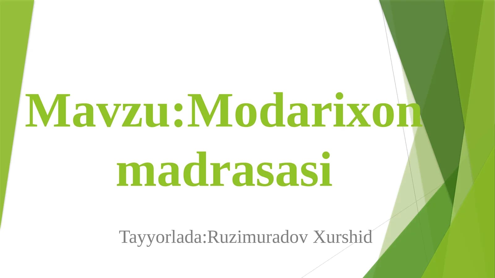 Modarixonmadrasasi