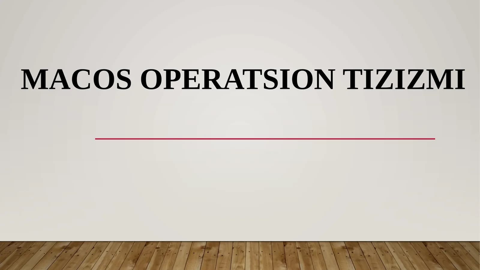 MacOS operatsion tizizmi