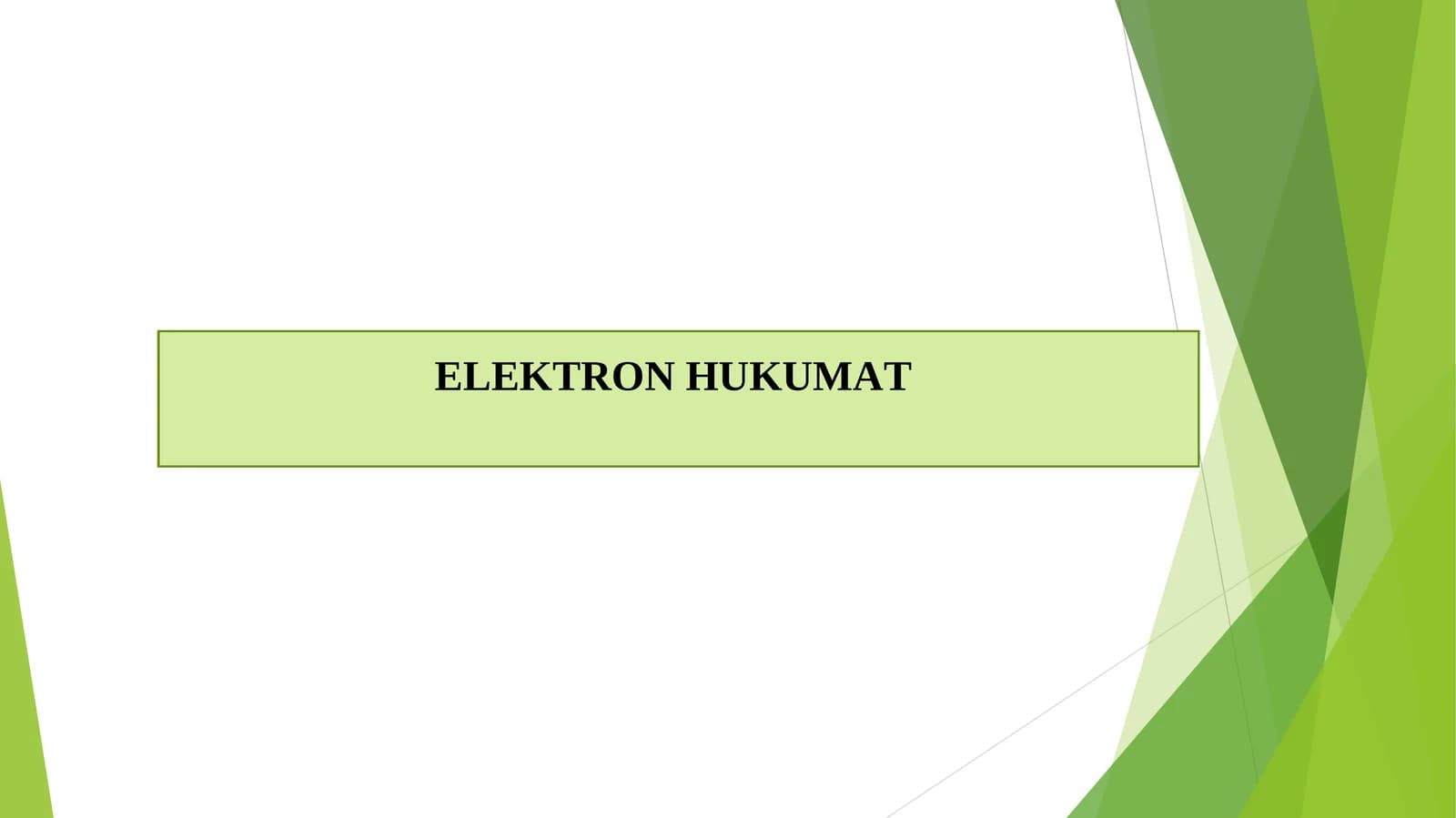 ELEKTRON HUKUMAT
