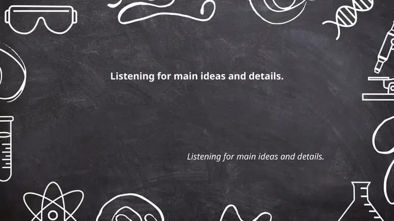 Identifying the main idea in short dialogues