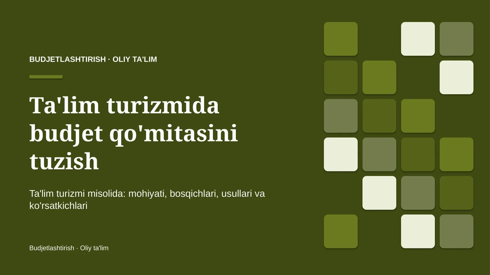ta'lim turizmida budjet qo'mitasini tuzish 8450