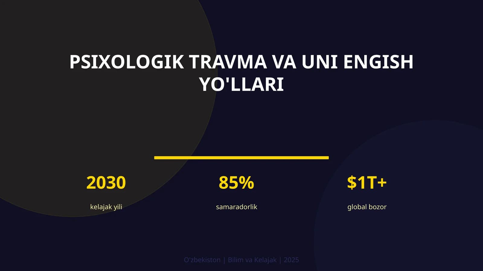 Psixologik travma va uni engish yo'llari