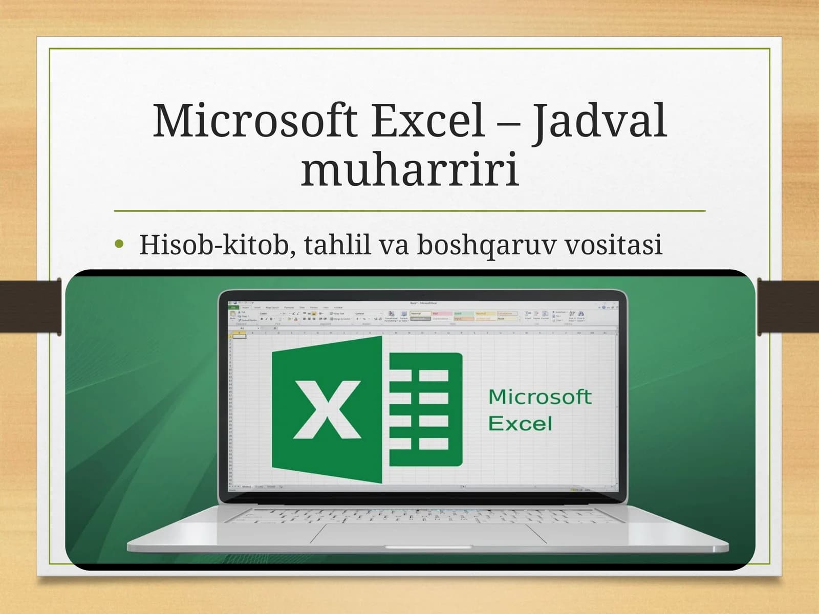 Microsoft Excel – Jadval muharriri