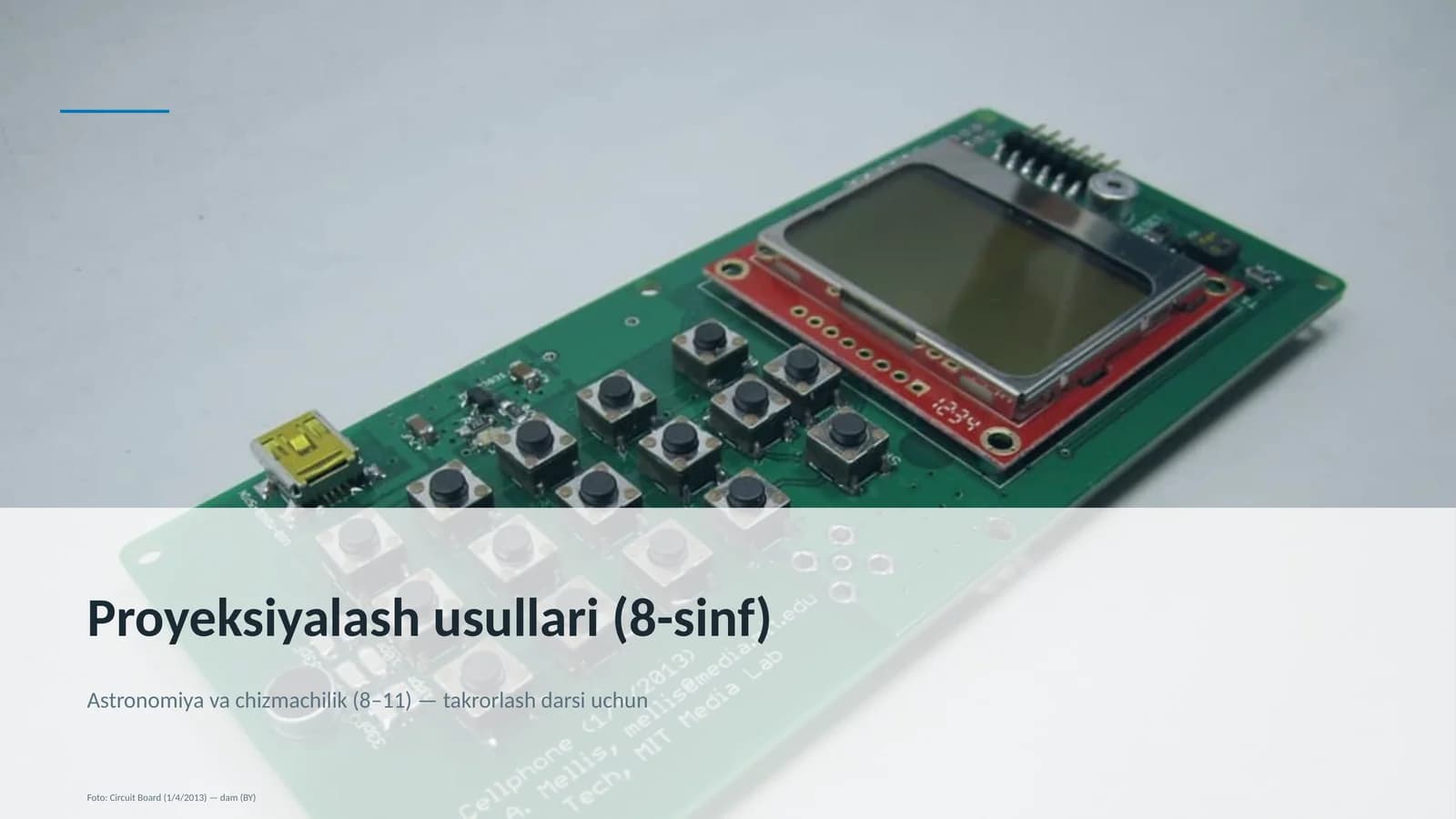 Proyeksiyalash usullari (8-sinf)