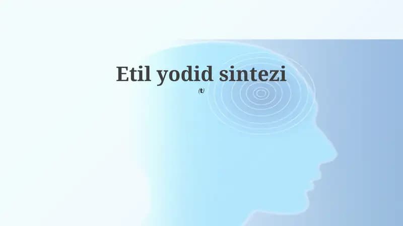 Etilyodidsintezi