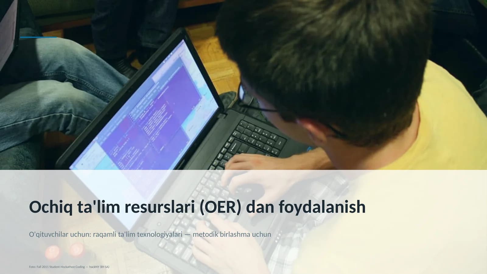 Ochiq ta'lim resurslari (OER) dan foydalanish