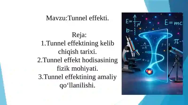 Tunnel efekti (ppt)
