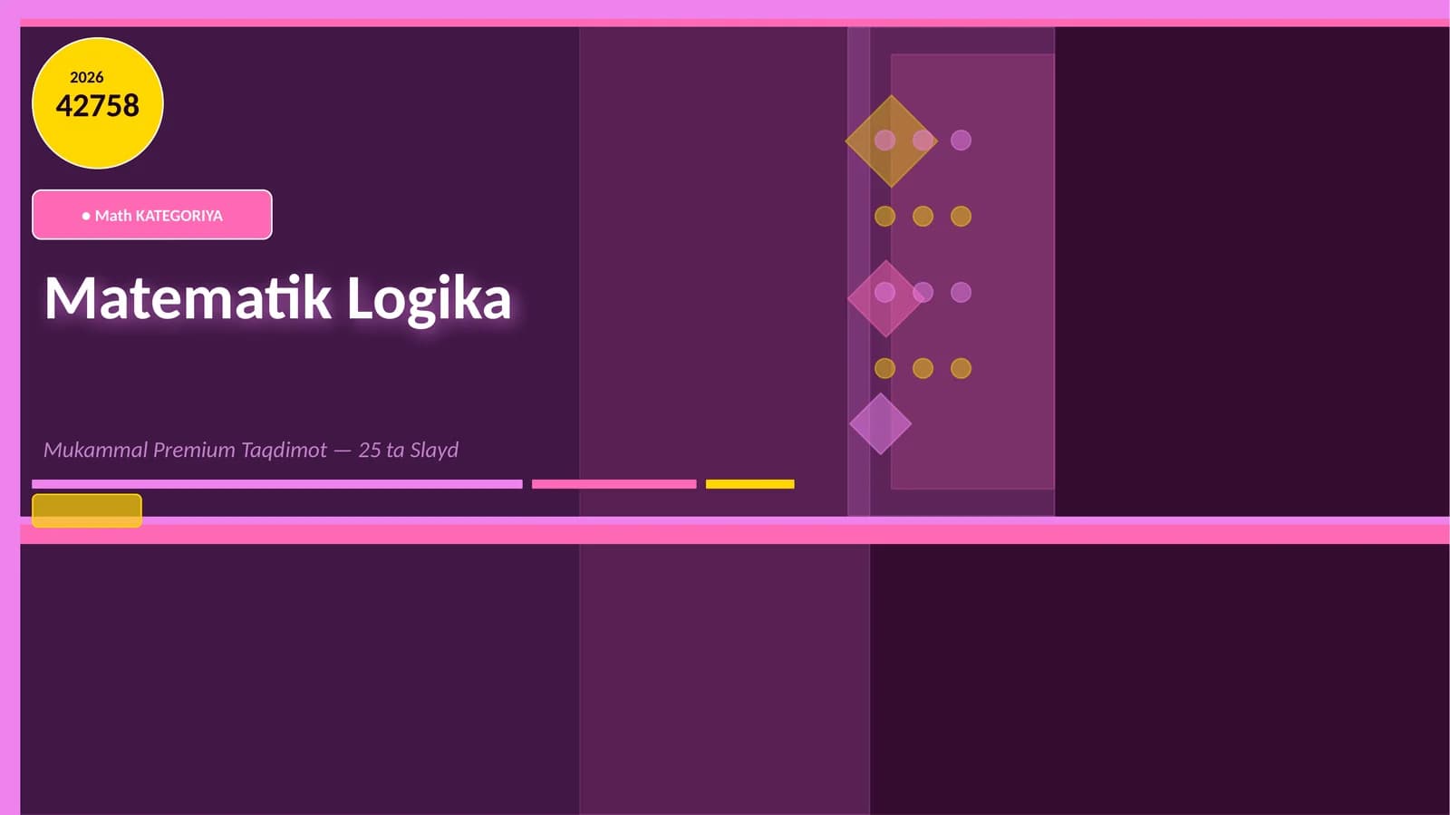 Matematik Logika Mukammal Premium Taqdimot