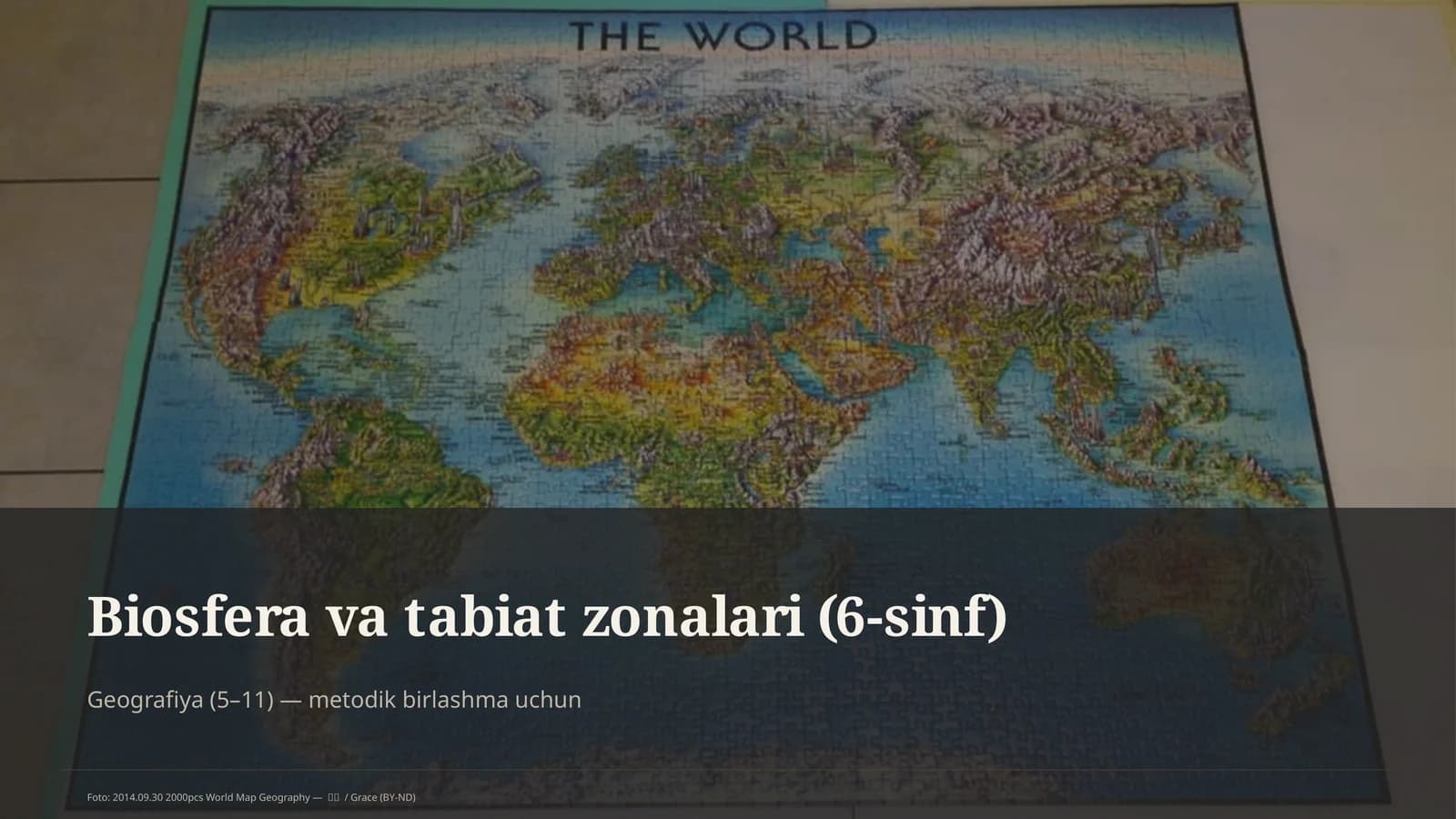 Biosfera va tabiat zonalari (6-sinf)