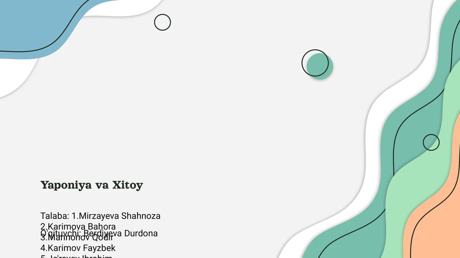 Yaponiya va Xitoy
