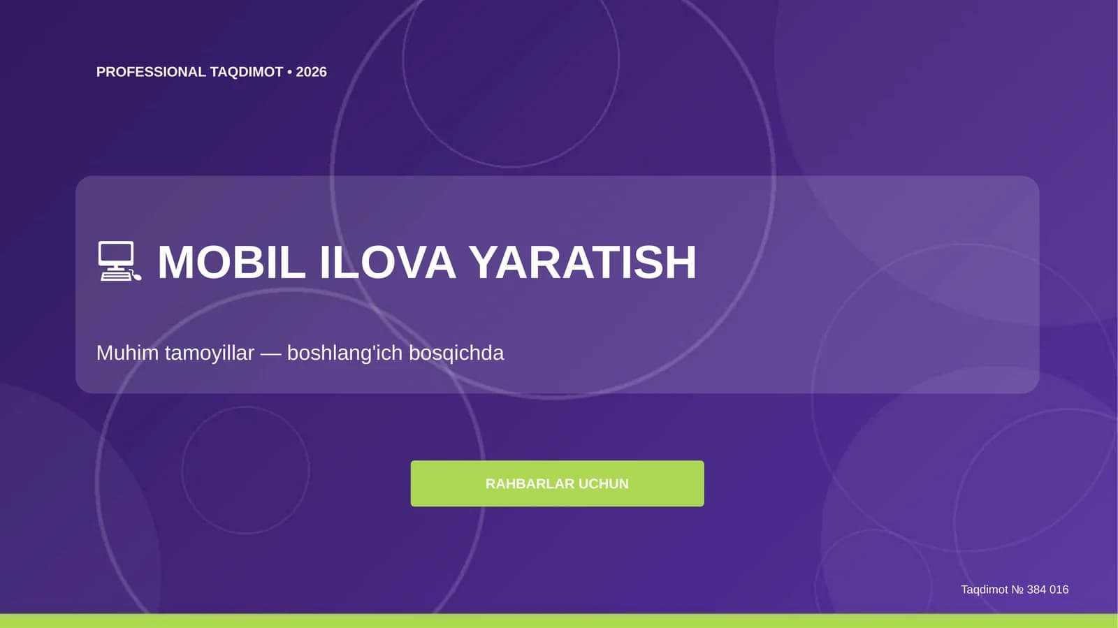 MOBIL ILOVA YARATISH