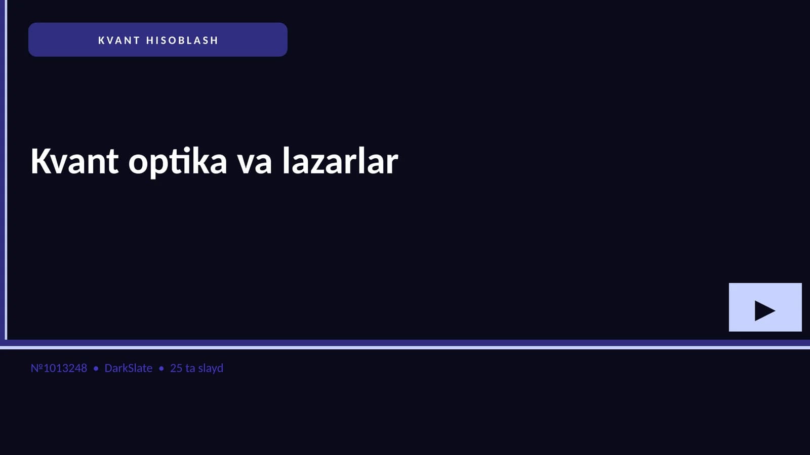 KVANT HISOBLASH