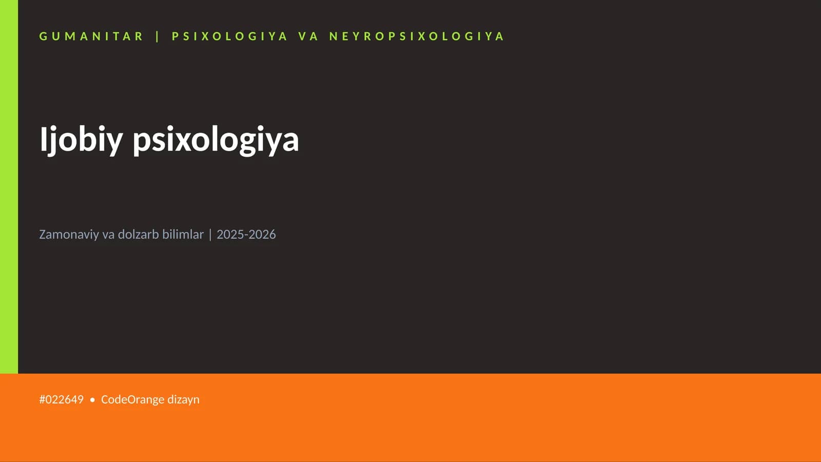 Ijobiy psixologiya